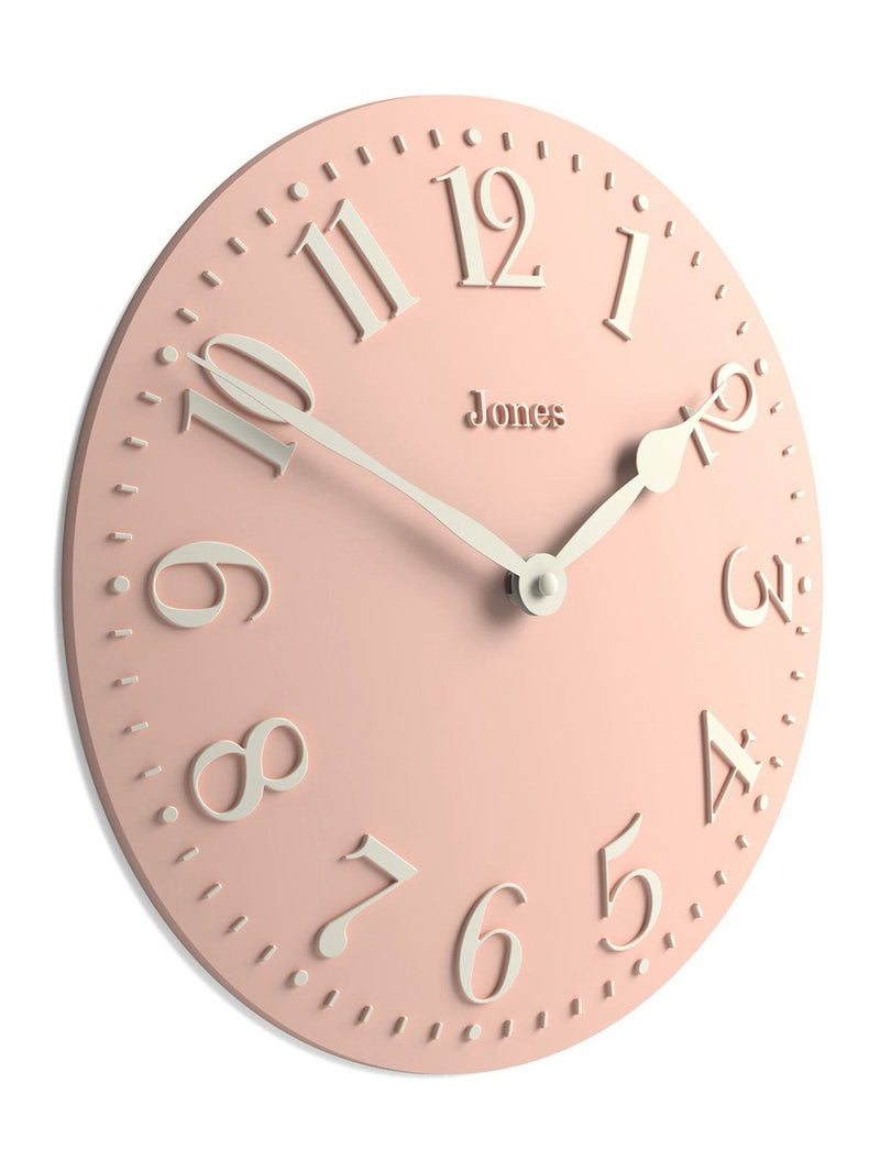 Jones Clocks Rose Pink Betty Convex Wall Clock 30cm