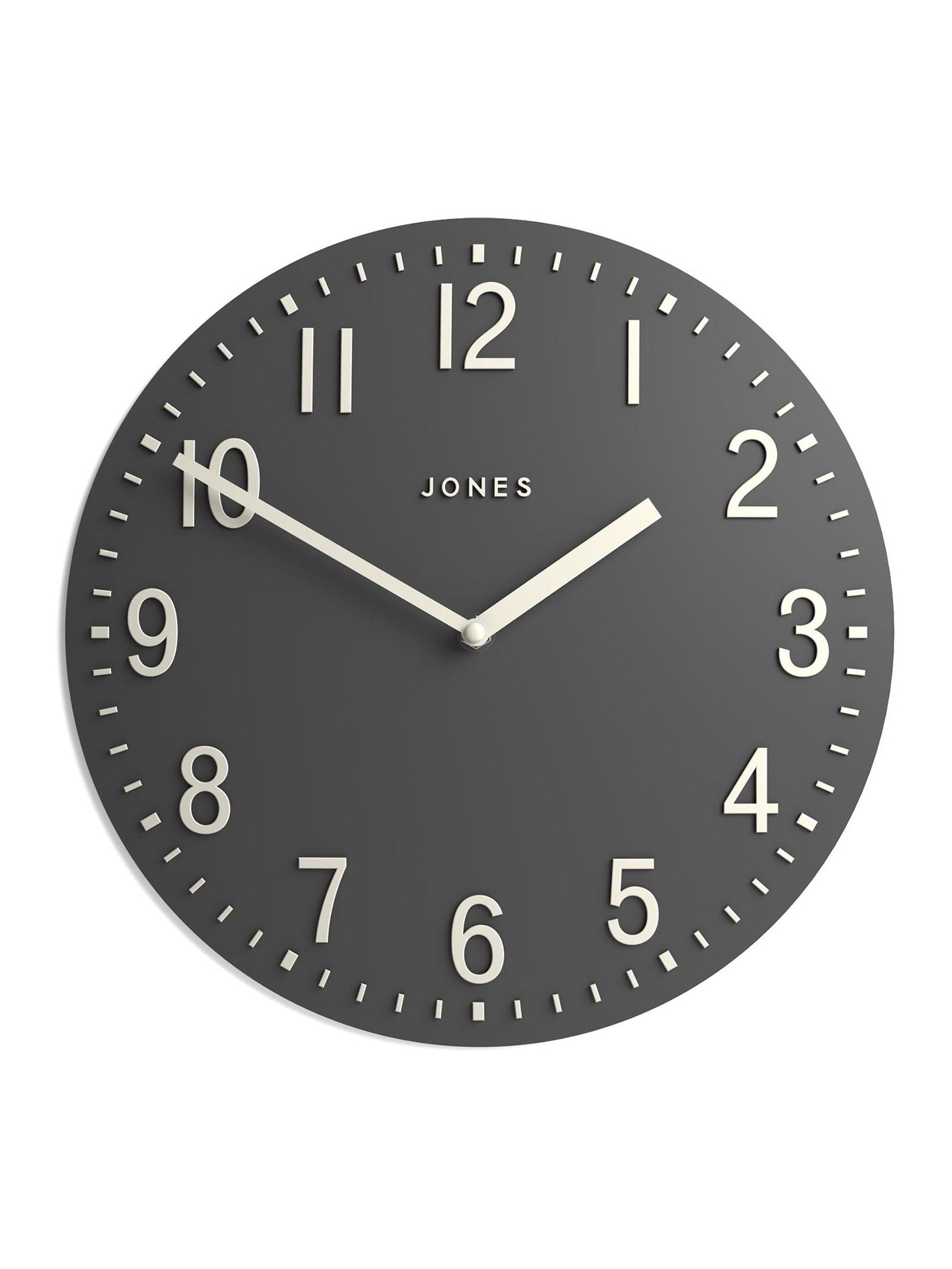 Jones Clocks Blizzard Grey Chilli Convex wall clock 30cm, UK version