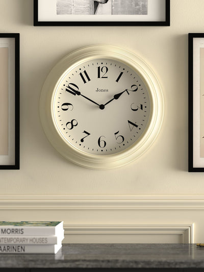 Jones Clocks Krem Fenchurch Veggklokke 40cm