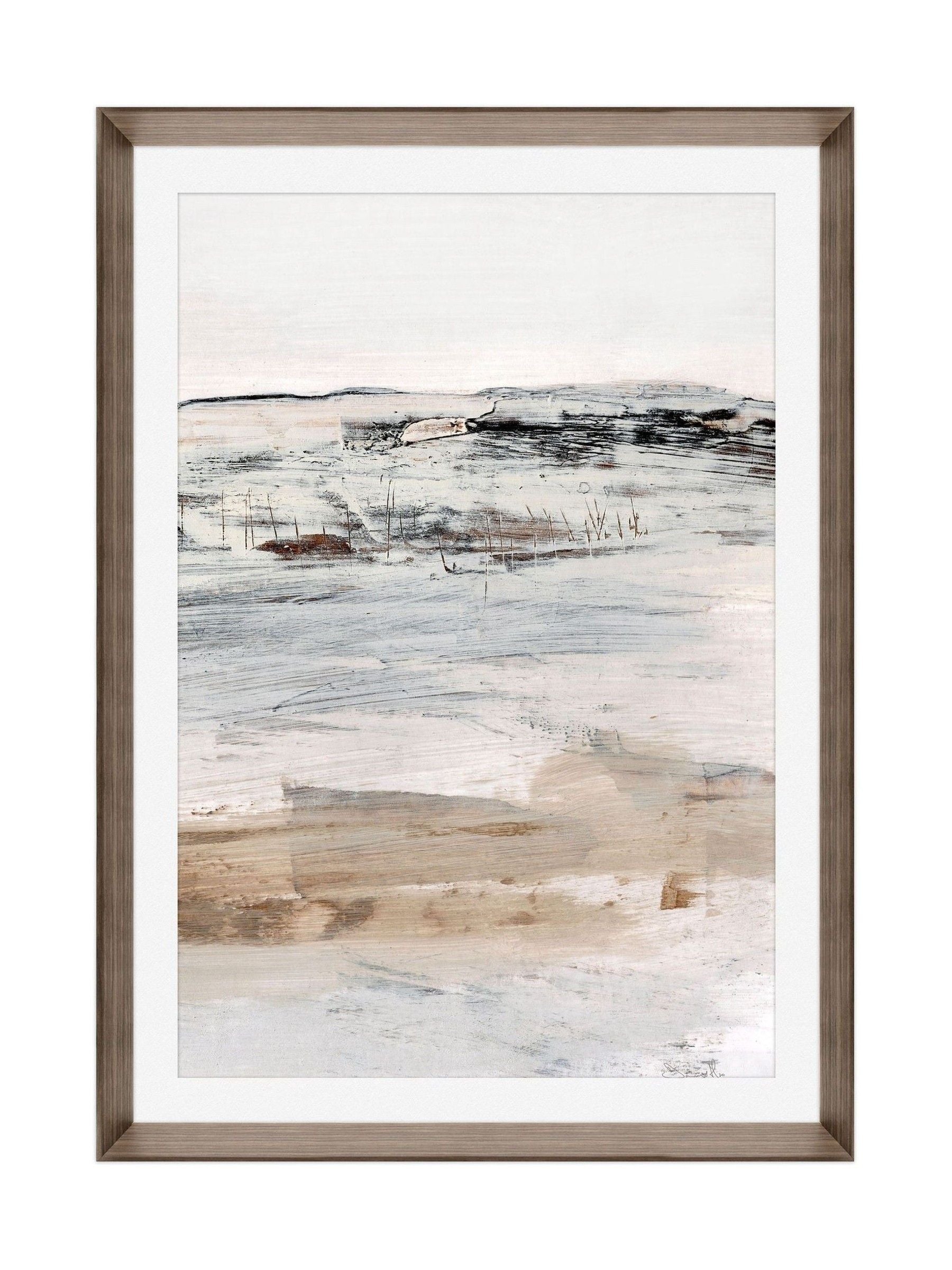 Brookpace August II wall art in walnut frame 50x70cm - British product