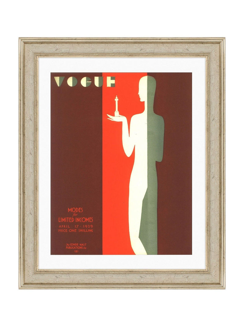 Brookpace Lascelles framed wall art Vogue 1929 abstract fashion 40x50cm (British brand)