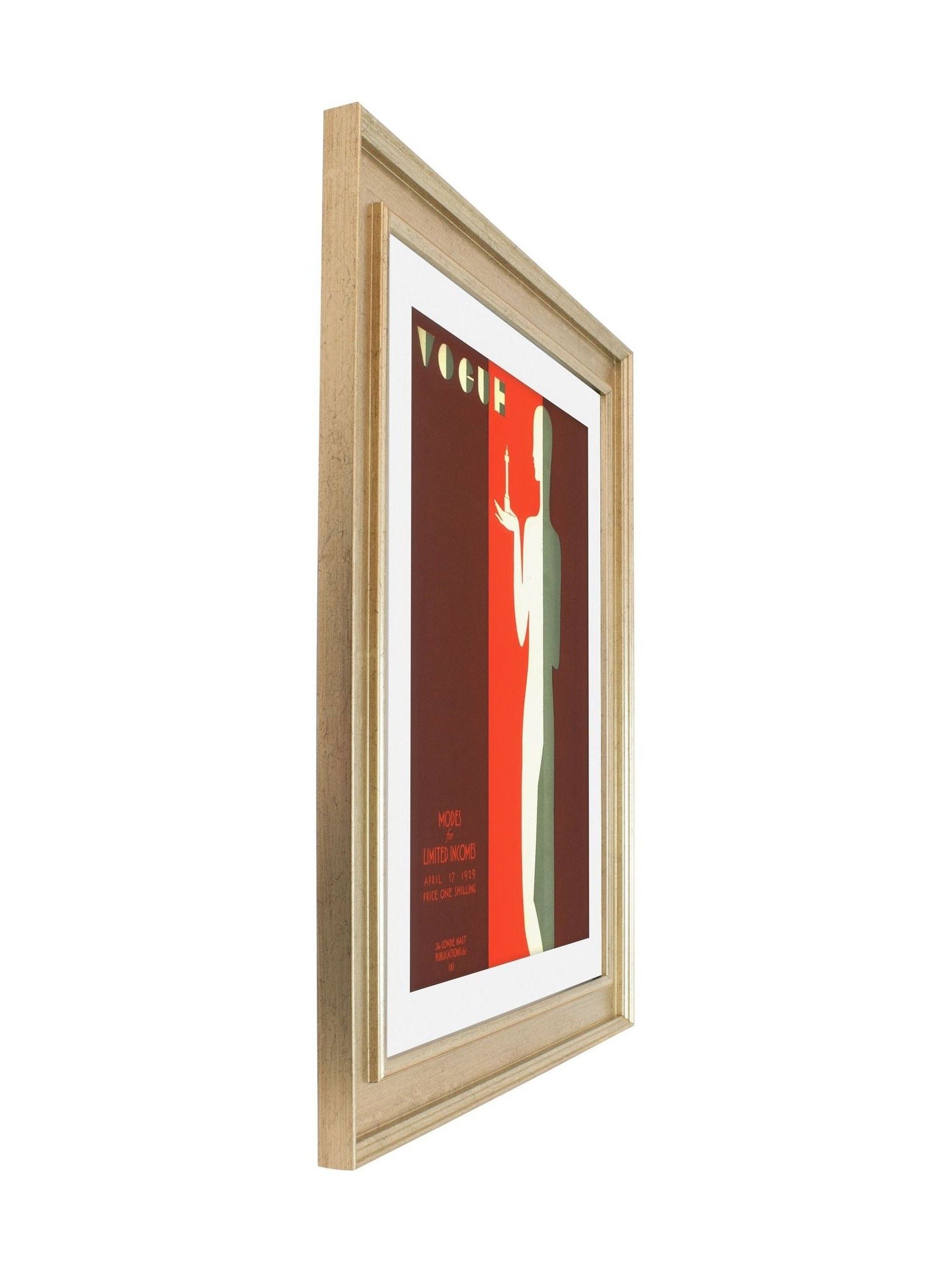Brookpace Lascelles framed wall art Vogue 1929 abstract fashion 40x50cm (British brand)