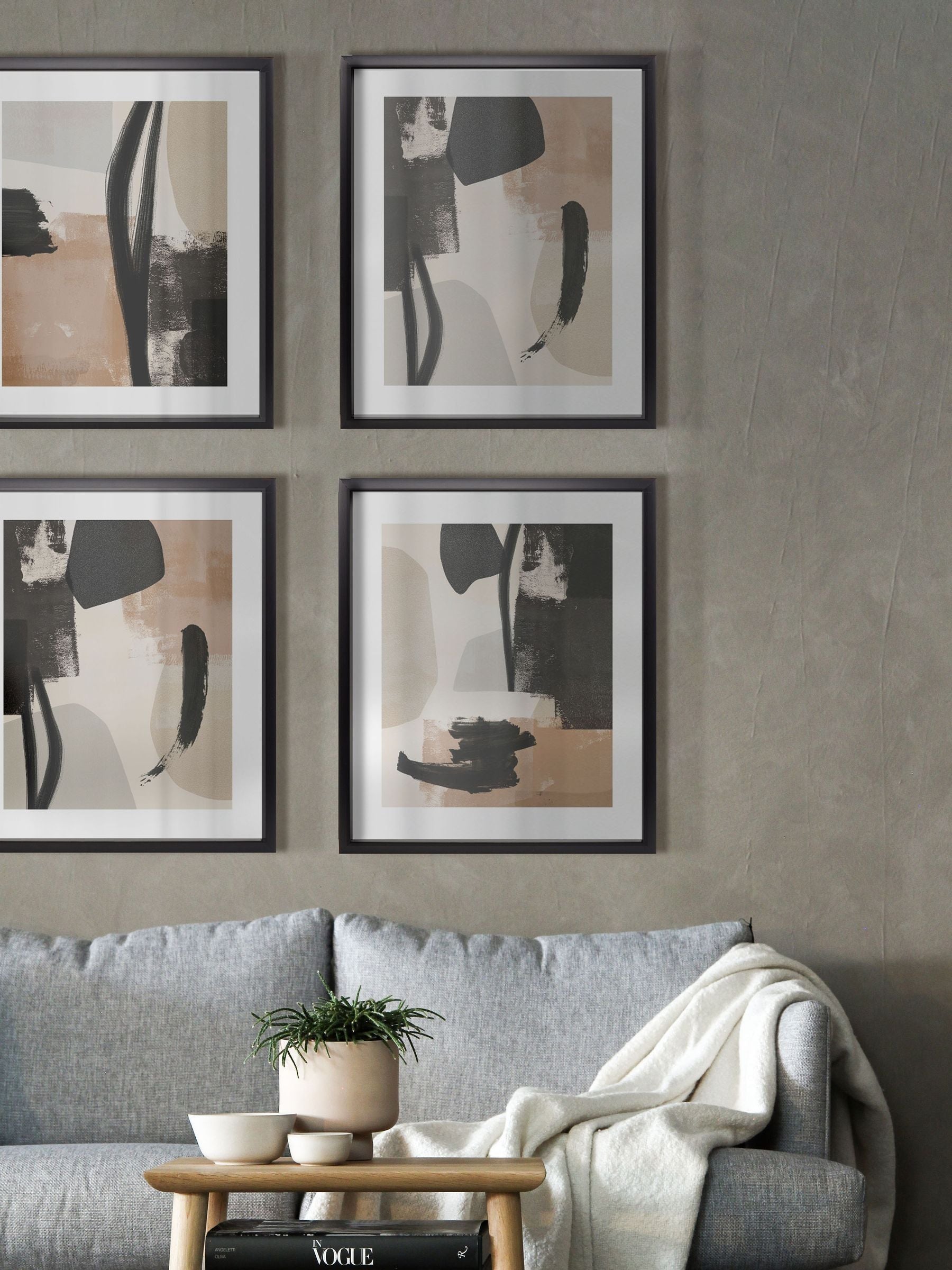 Brookpace Lascelles wall art Arrangement IV 50x61cm, imported from the UK