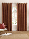 Furn Green Verso reversible blackout eyelet curtains 229cm x 183cm, imported from the UK