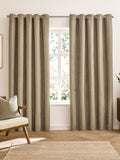 Furn Mocha Verso Reversible 100% Blackout Eyelet Curtains