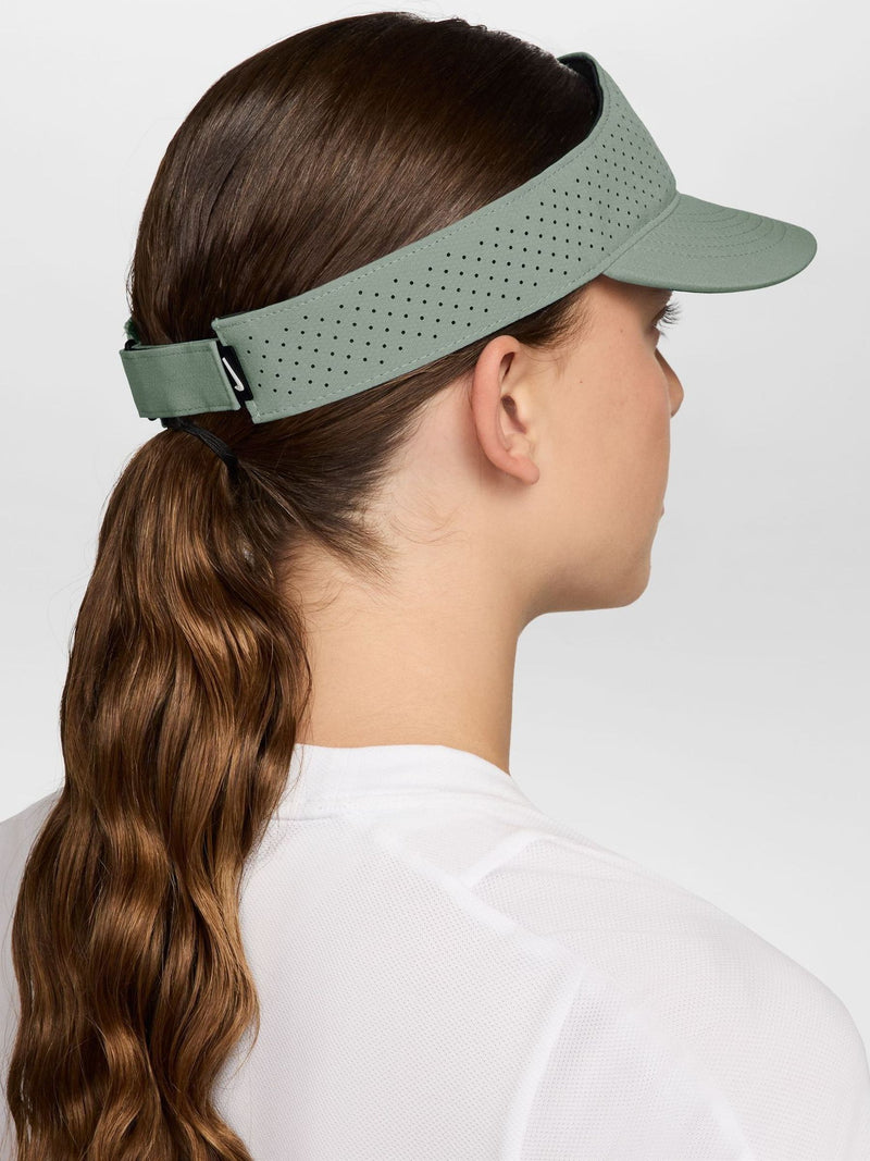 Nike green Dri-FIT ADV tennis visor hat, UK version