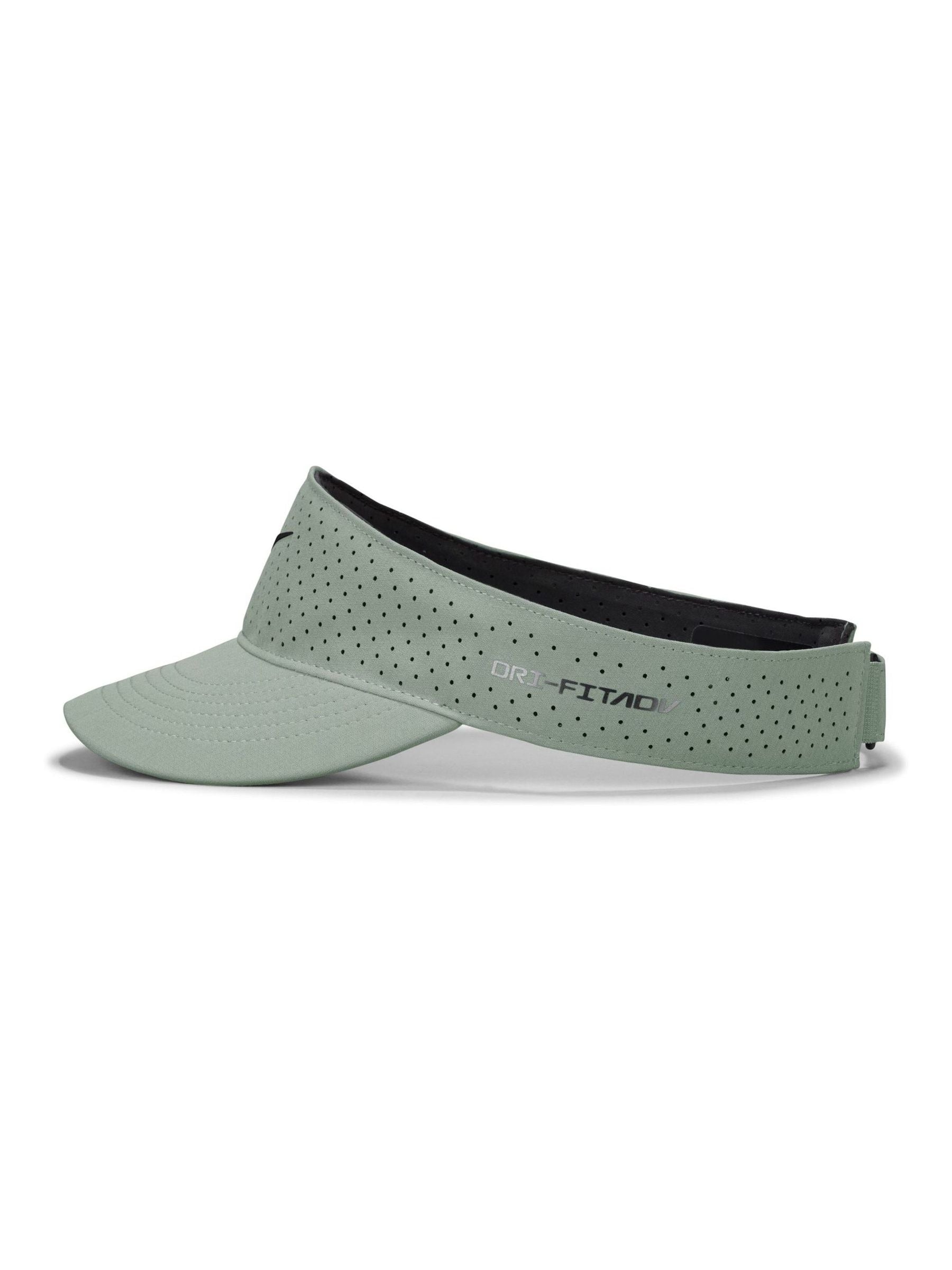 Nike green Dri-FIT ADV tennis visor hat, UK version