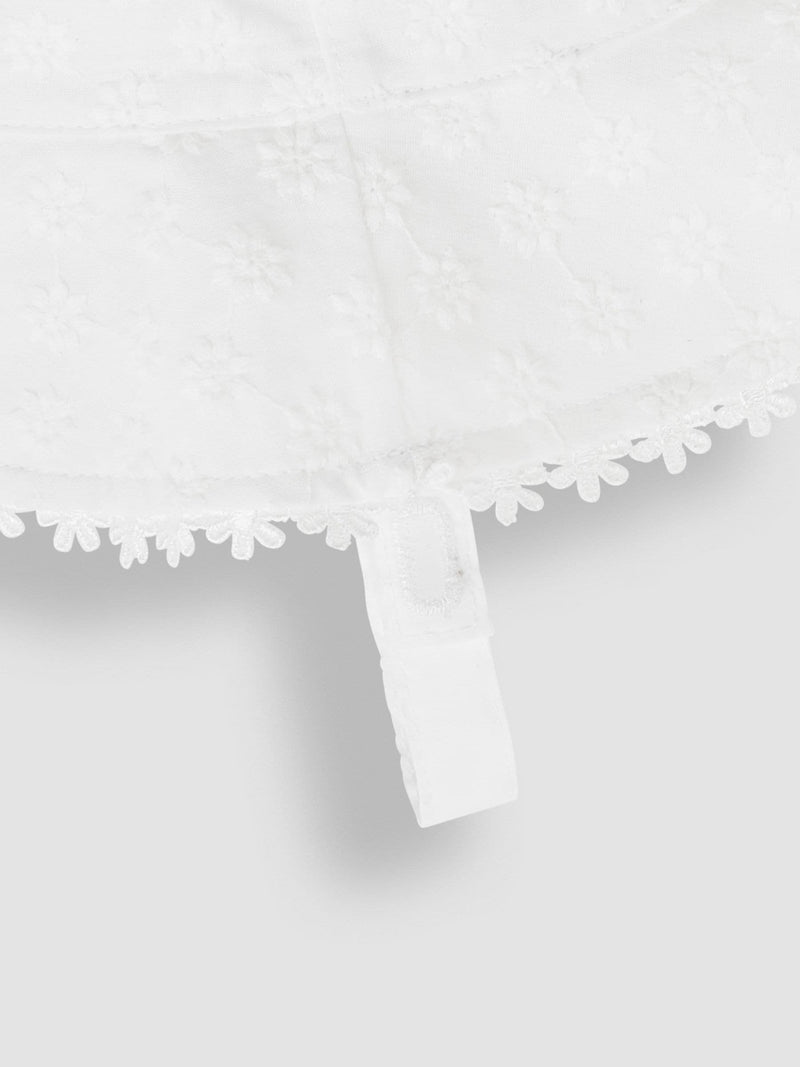 JoJo Maman Bébé chalk white floppy sun hat - British product