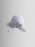 JoJo Maman Bébé lilac floral cap, imported from the UK
