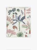 Pastel Oasis Palm wallpaper sample A4, imported from the UK