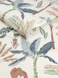 Pastel Oasis Palm wallpaper sample A4, imported from the UK