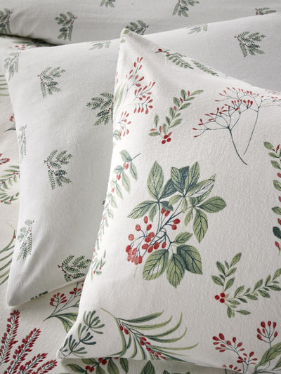 Next Vantona Natural Sprig Brushed Cotton Quilt Cover Set- Buy online at McGrocer
