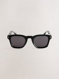 Black preppy chunky polarised sunglasses, UK version