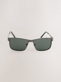 Gunmetal grey rectangular sunglasses - British product