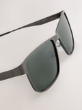 Gunmetal grey rectangular sunglasses - British product