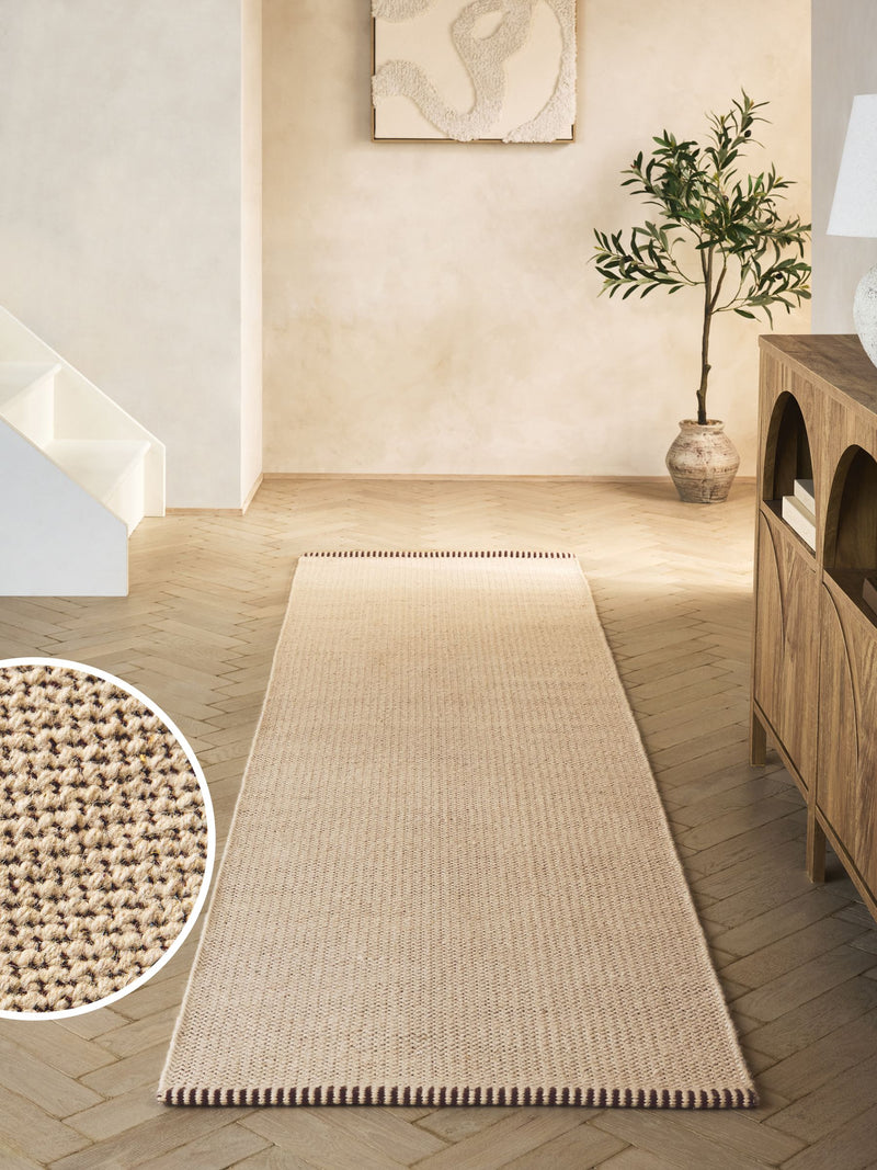 Natural Washable Wool Runner