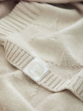 My 1st Years oatmeal star jacquard baby blanket, UK version