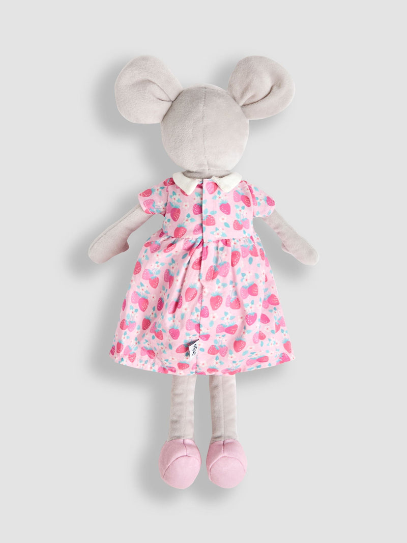 JoJo Maman Bébé Mia the Mouse pink personalised soft toy, UK version