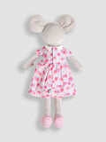 JoJo Maman Bébé Mia the Mouse pink personalised soft toy, UK version