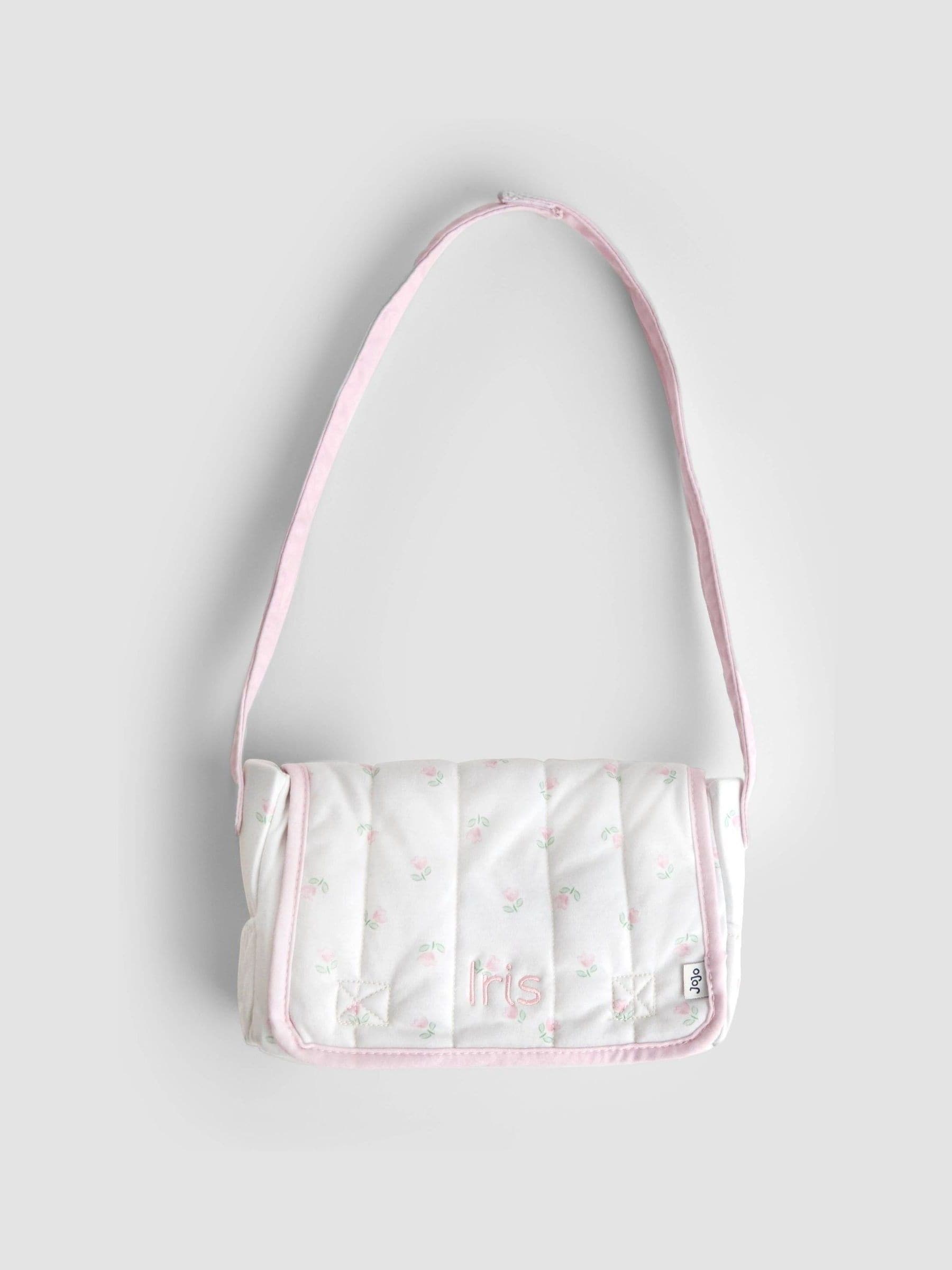 JoJo Maman Bébé personalised baby doll changing bag, imported from the UK