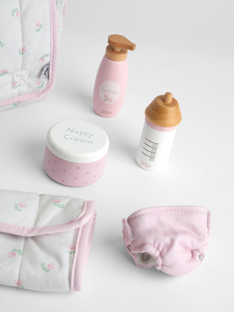 JoJo Maman Bébé personalised baby doll changing bag, imported from the UK