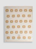 JoJo Maman Bébé cream bear personalised knitted shawl blanket - British product