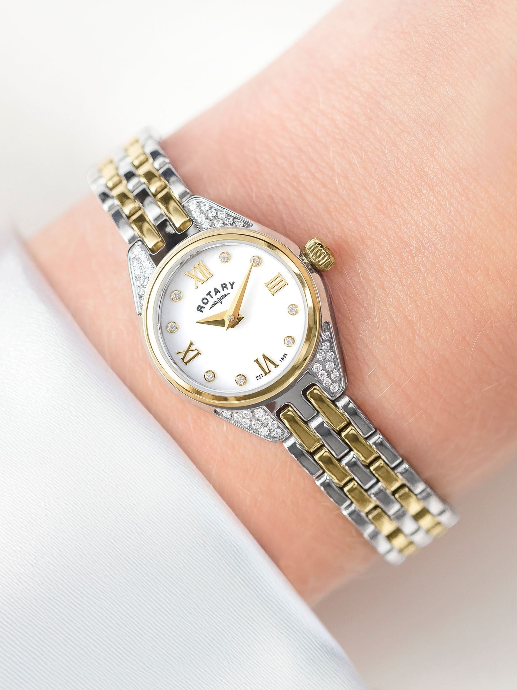 Rotary cocktail watch silver plated 20mm, UK version