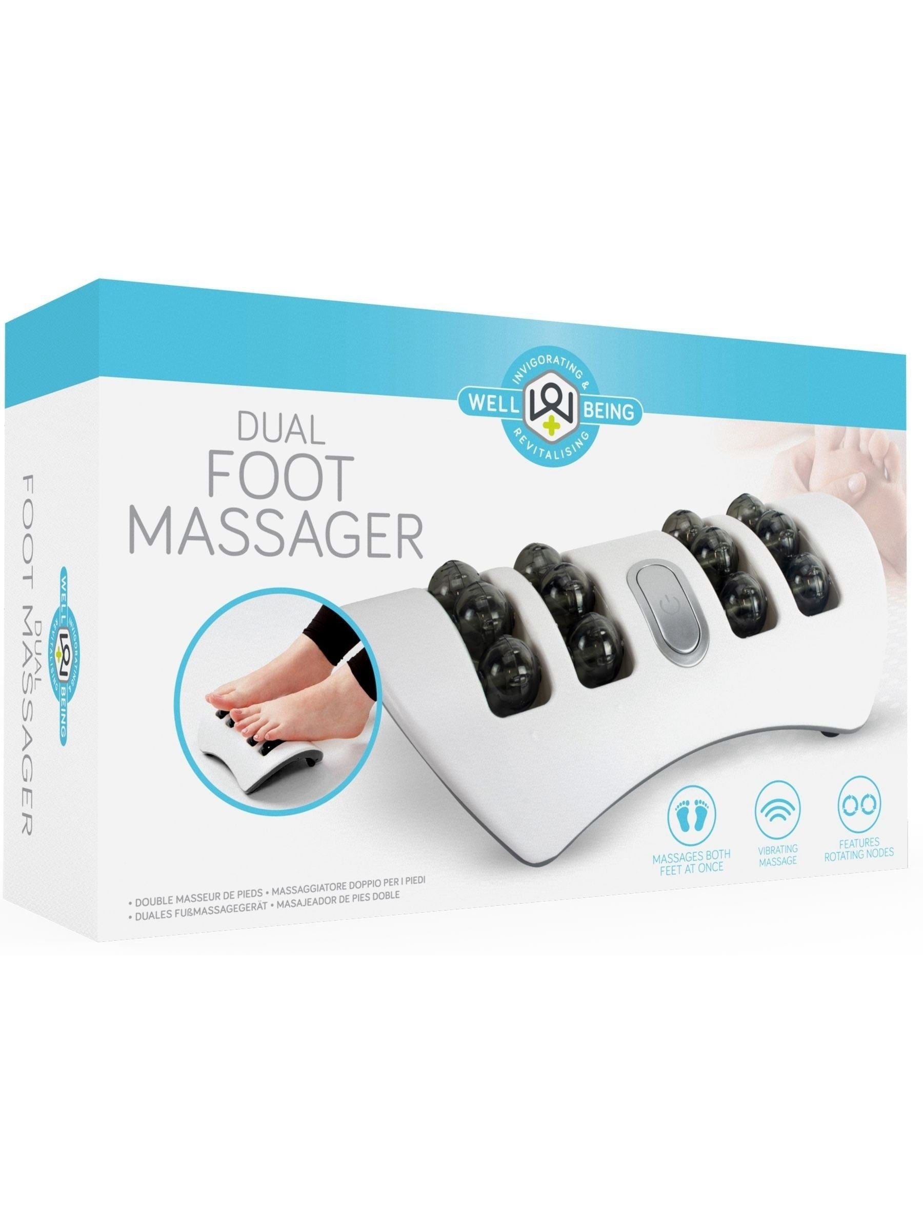 MenKind White Well Being dual foot massager - British product