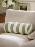 Chenille Stripe Cushion Sage Green 50 x 50cm