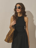 Brown aviator sunglasses with gold-tone metal frame, imported from the UK