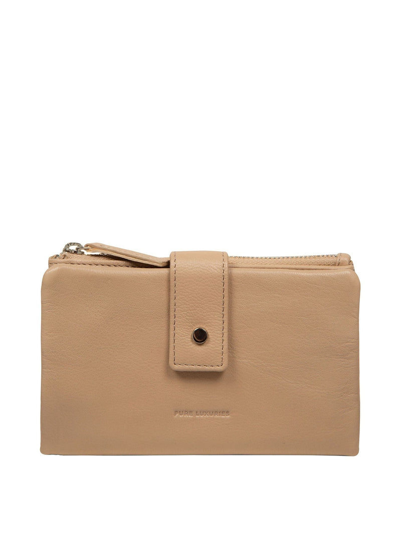 Pure Luxuries London Natural Zaria Leather Purse