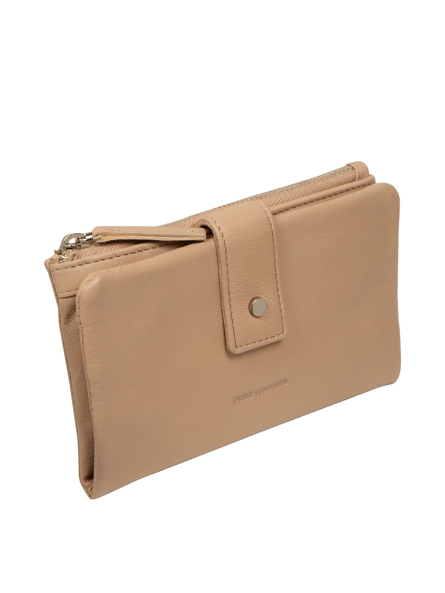 Pure Luxuries London Natural Zaria Leather Purse