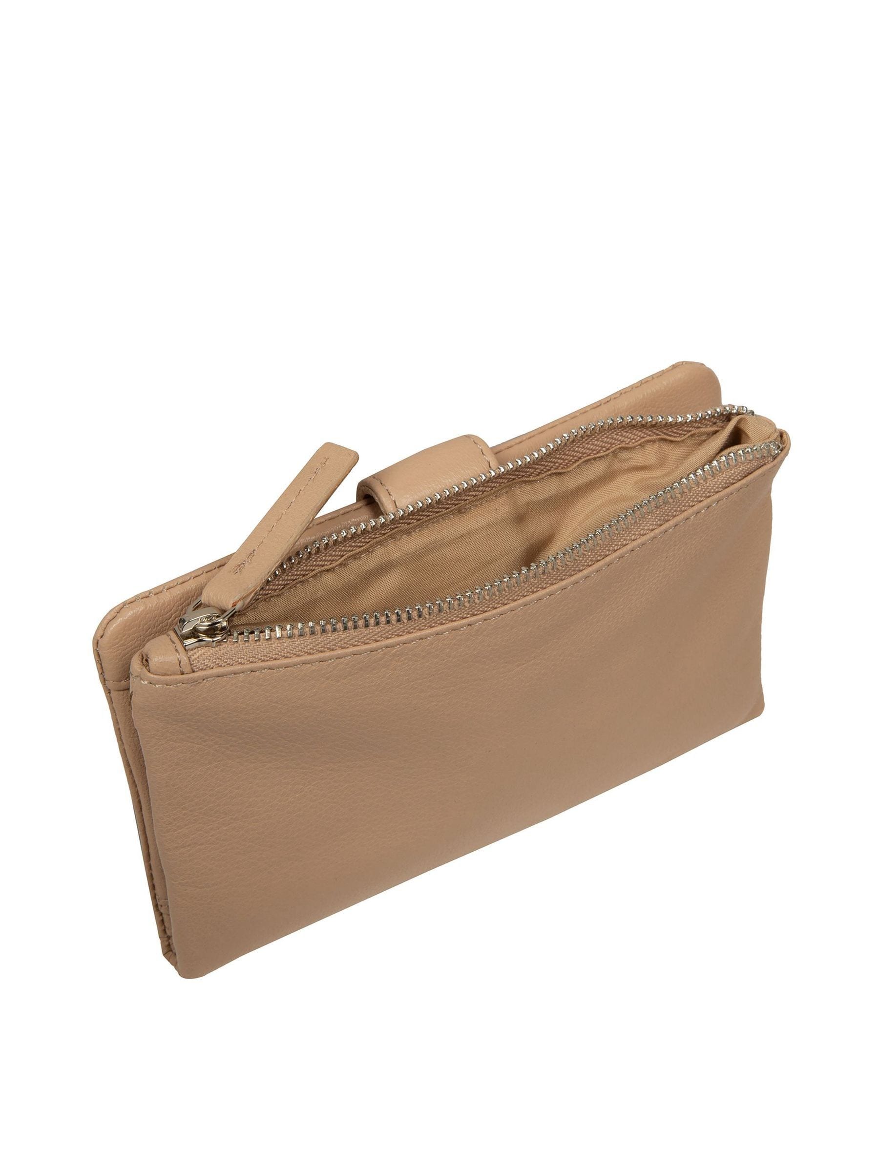 Pure Luxuries London Natural Zaria Leather Purse