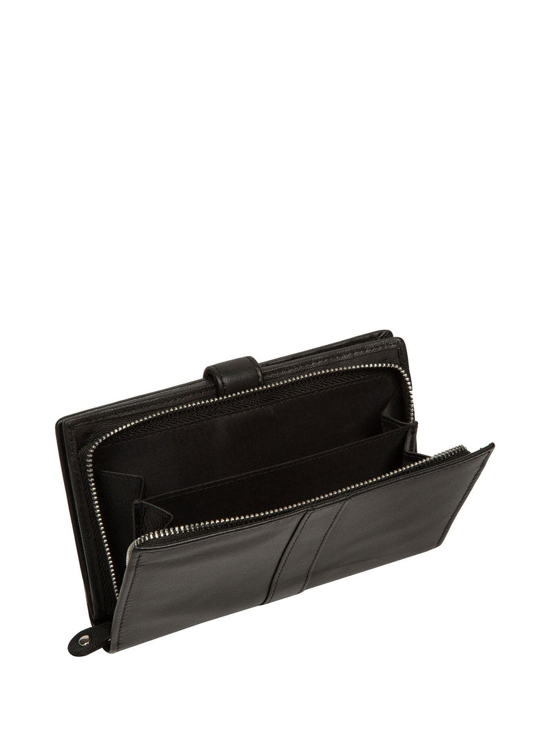 Pure Luxuries London Black Jade leather purse (British brand)
