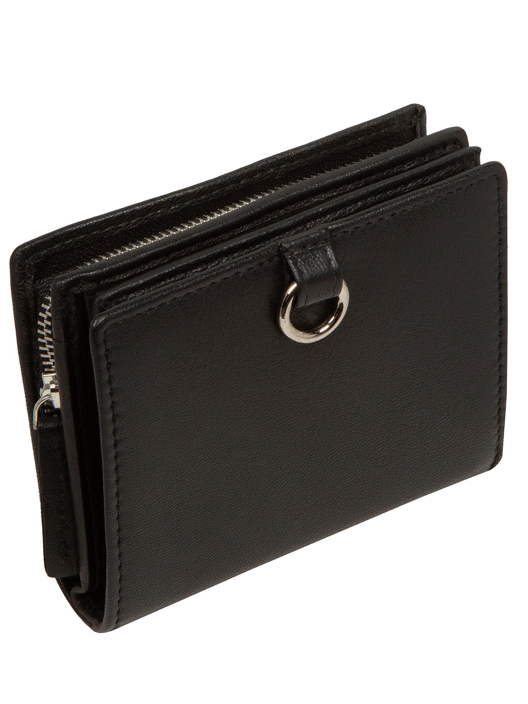 Pure Luxuries London Black Lucy Leather Purse, imported from the UK