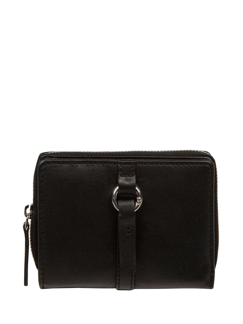 Pure Luxuries London Black Lena Leather Purse