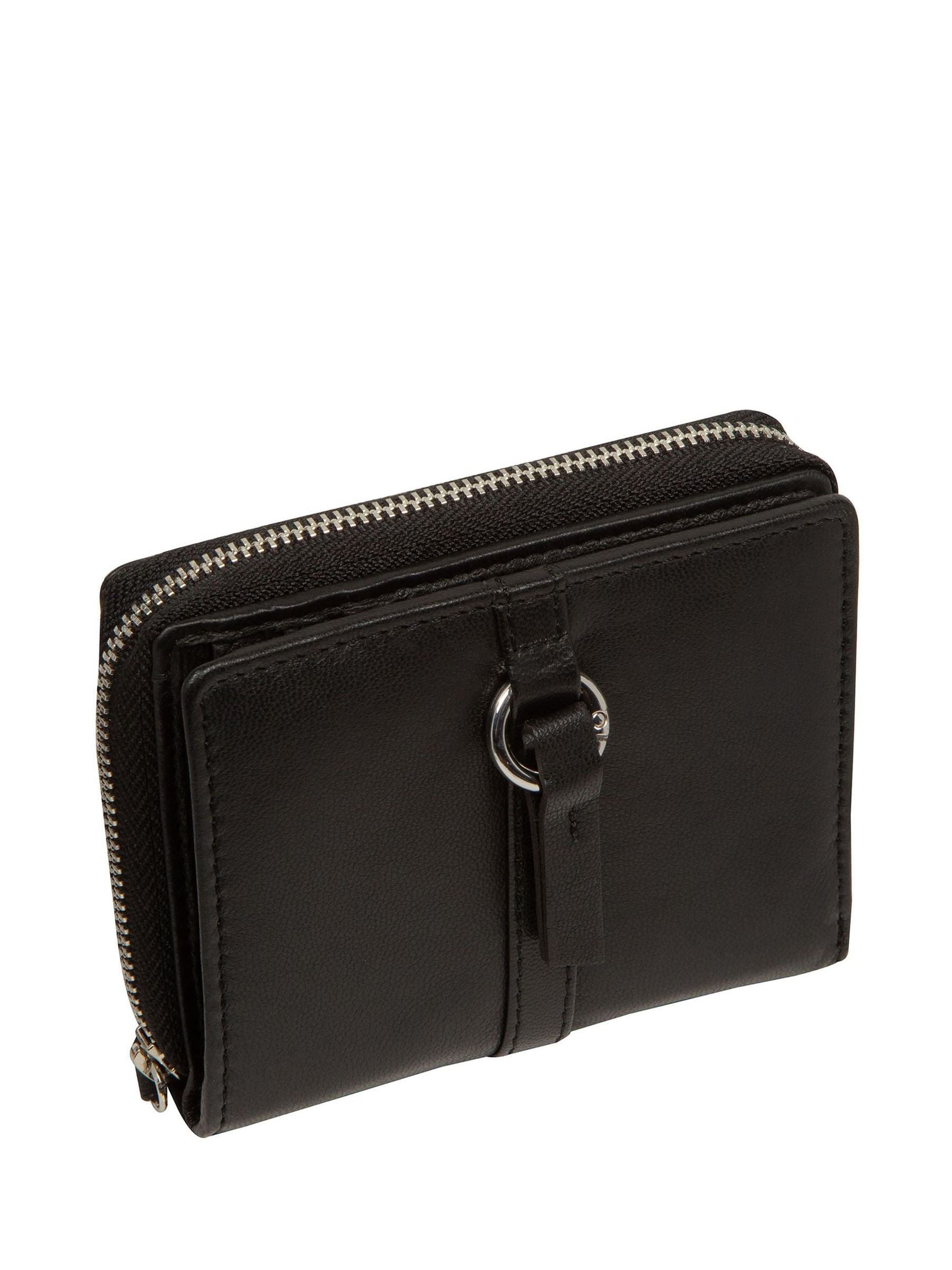 Pure Luxuries London Black Lena Leather Purse