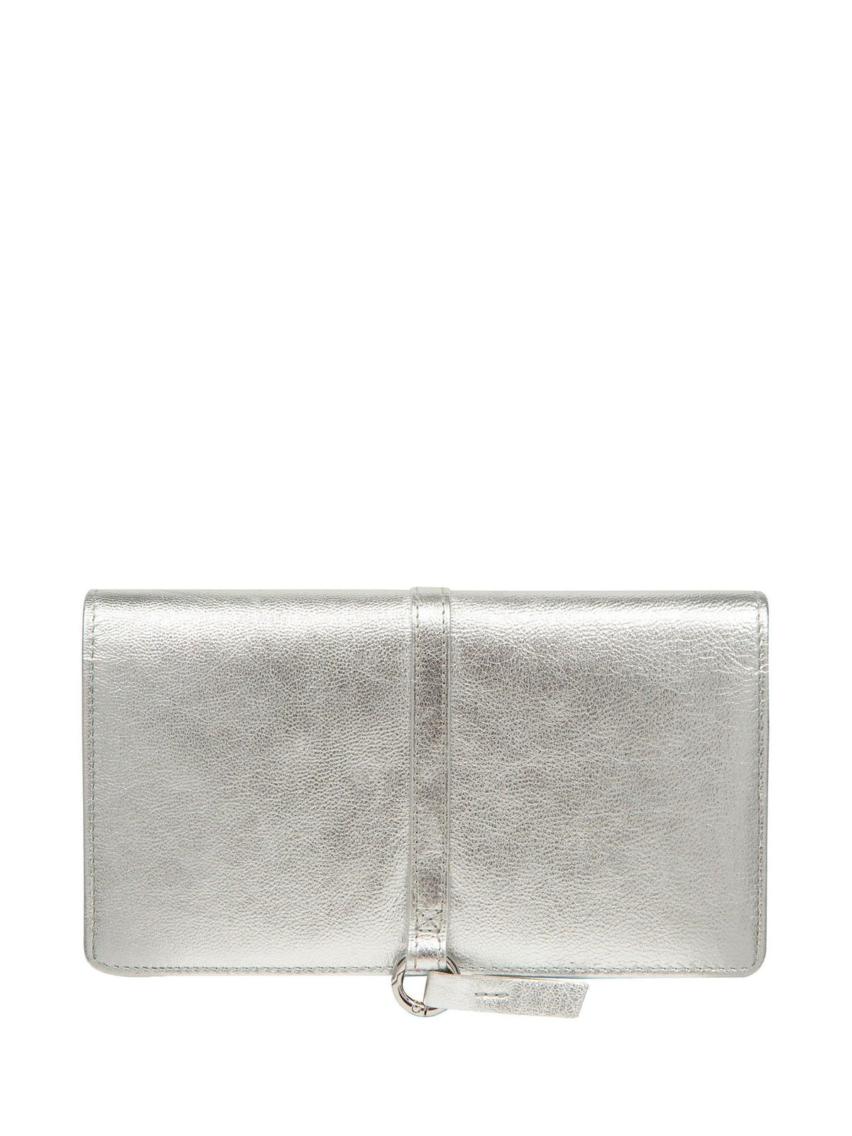 Pure Luxuries London Silver Isla Leather Purse