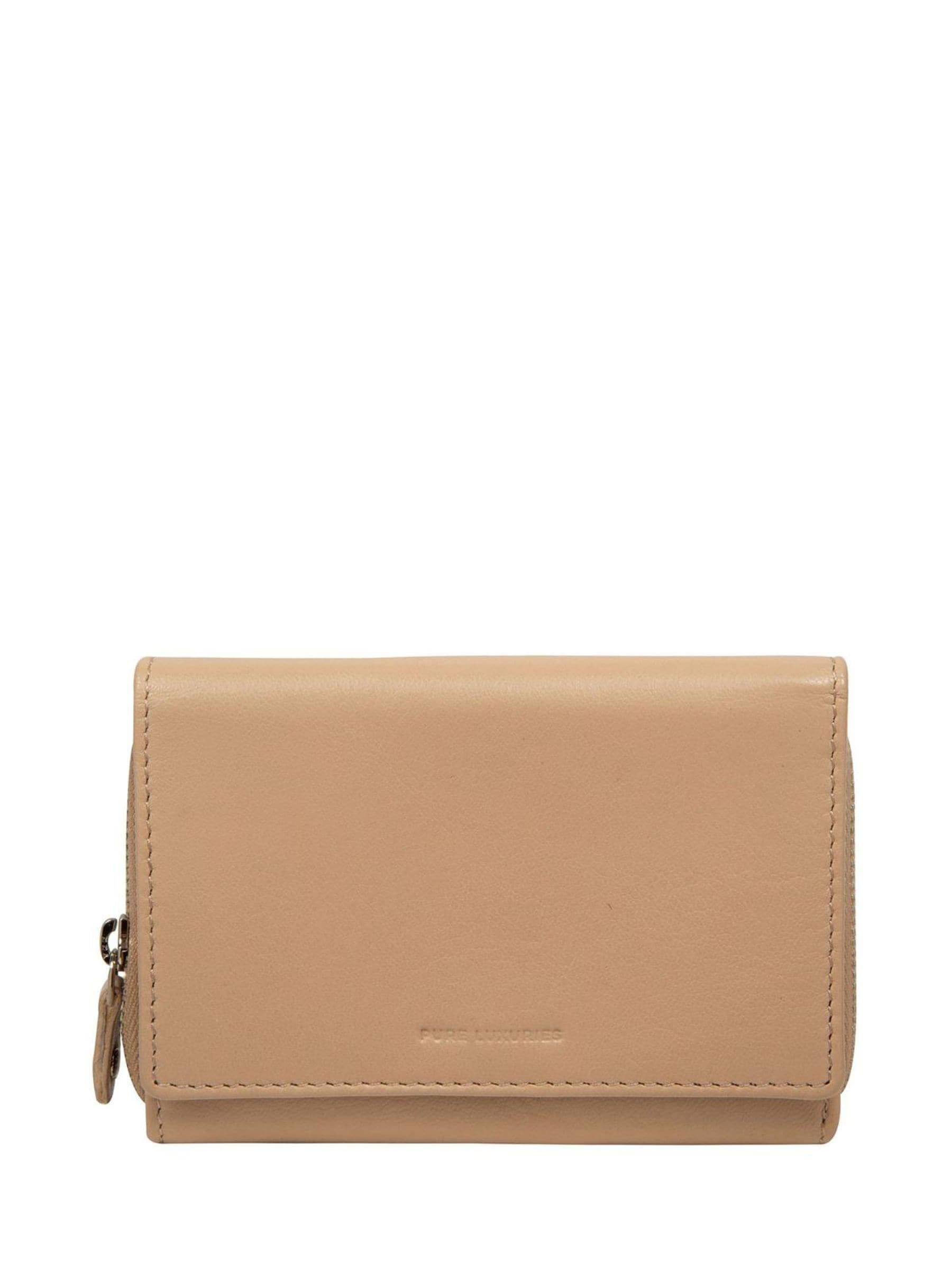 Pure Luxuries London Natural Elise Leather Purse