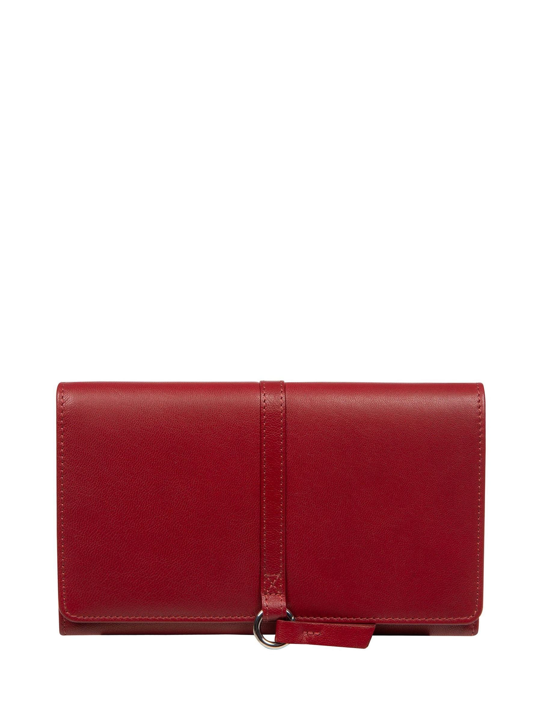 Pure Luxuries London Red Isla Leather Purse