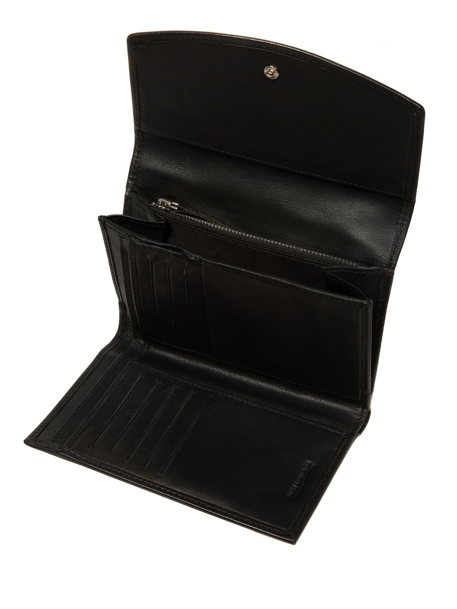 Pure Luxuries London black leather purse, UK version