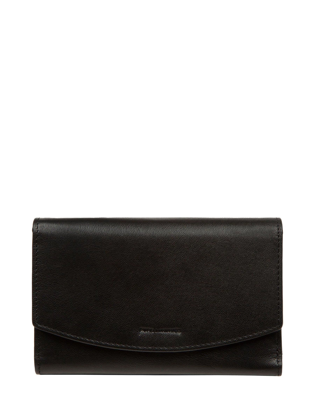 Pure Luxuries London black leather purse, UK version