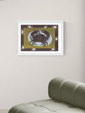 East End Prints Black Crab Cancer Star Sign Art Print by Jazmine Joye