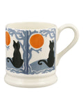 Emma Bridgewater Cream The Wise Witches Black Cats 1/2 Pint Mug