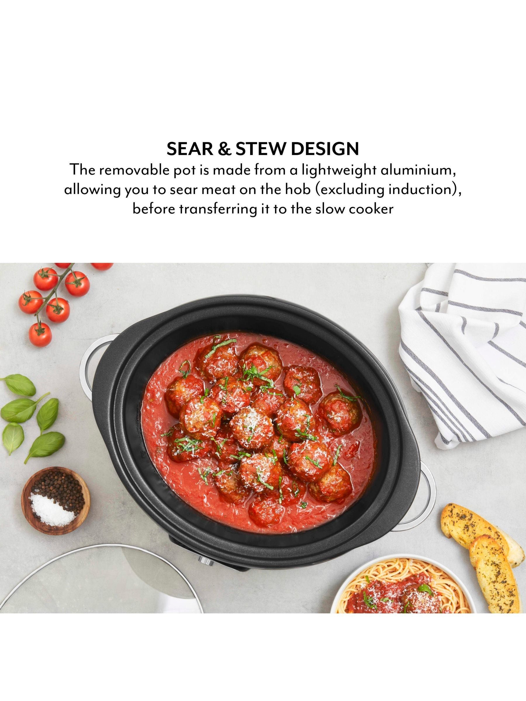 Sur La Table Black Core digital slow cooker 6.5 litre (British brand)