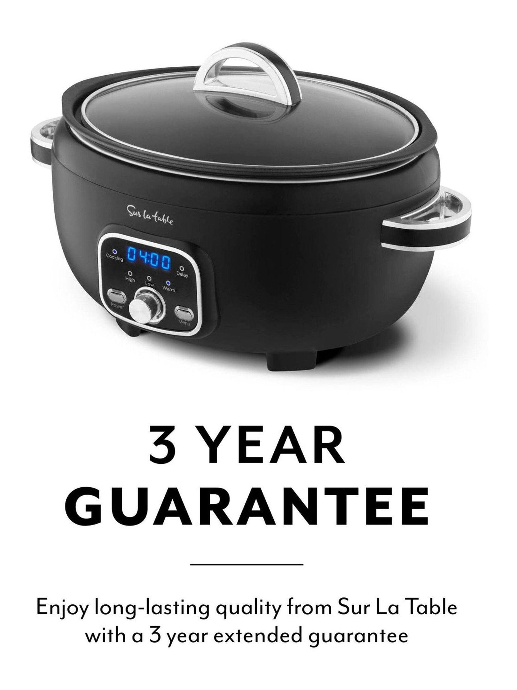 Sur La Table Black Core digital slow cooker 6.5 litre (British brand)