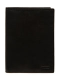 Cultured London Black Leather Passport Holder