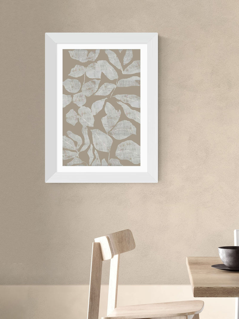 cartissi white scattered flowers wall art print - British product
