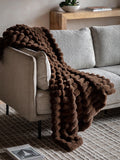 Gallery Home Mulberry Ridge Faux Fur Throw