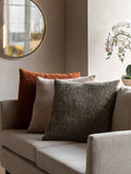 Gallery Home olive chenille cushion 50cm (British brand)